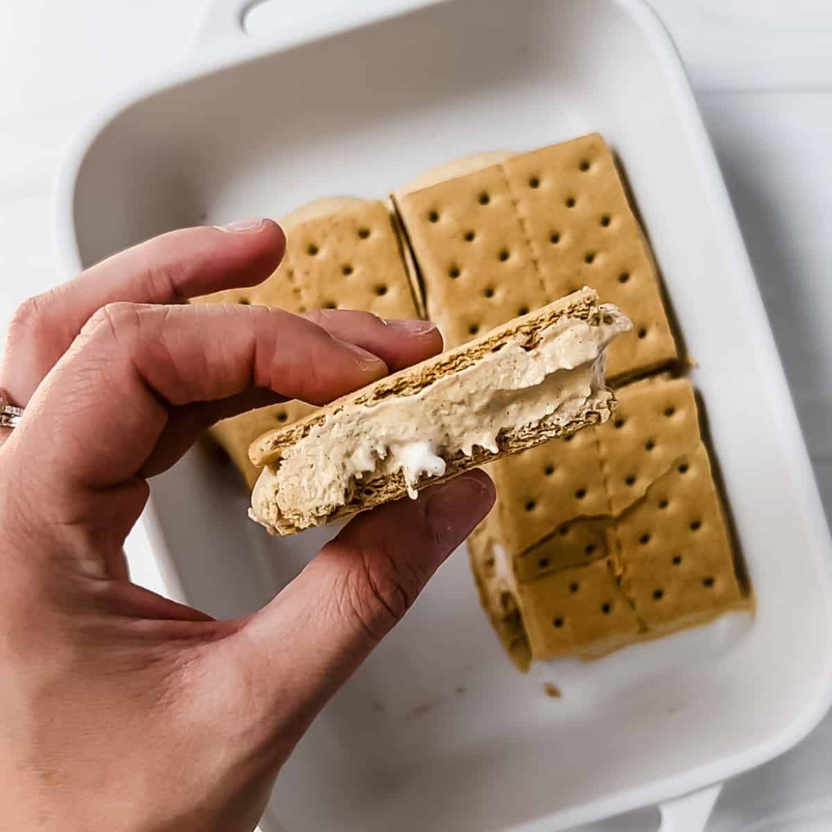 Pumpkin Graham Cracker Ice Cream Sandwiches Easy Eats Dietitian